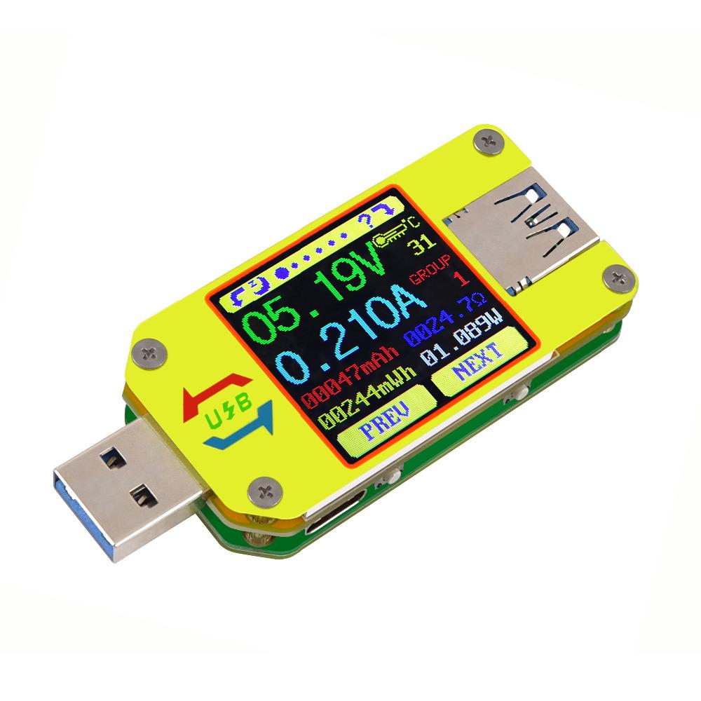 UM34/UM34C UM24/UM24C UM25/UM25C DC Voltmeter Ammeter Voltage Current Tester Voltage battery Charge USB Tester