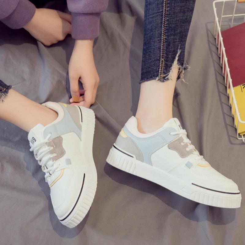 Fashion Women's Pink Vulcanized Platform Sneakers Designer Brand Pu Leather Casual Shoes Female Skateboard Shoe Flat Zapatillas De Mujer