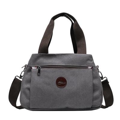 Borsa a Spalla da Donna in Tela - Borsa Tote Capiente e Borsa a Tracolla Messenger con Scomparti Multipli