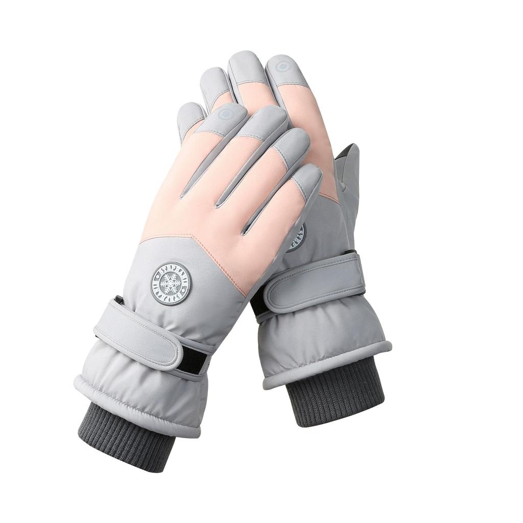 Ski Gloves for Men and Women Outdoor Cycling  Touch Screen  Warm  Fleece and Thickened Gloves  Waterproof and Anti Slip
