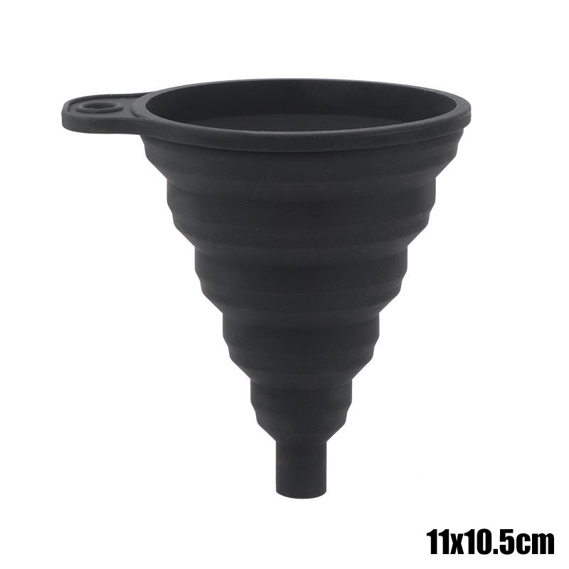 Universal Car Engine Foldable Silicone Funnel Liquid Funnel  Washer Fluid Change Portable Auto Engine Oil Petrol Change Funnel