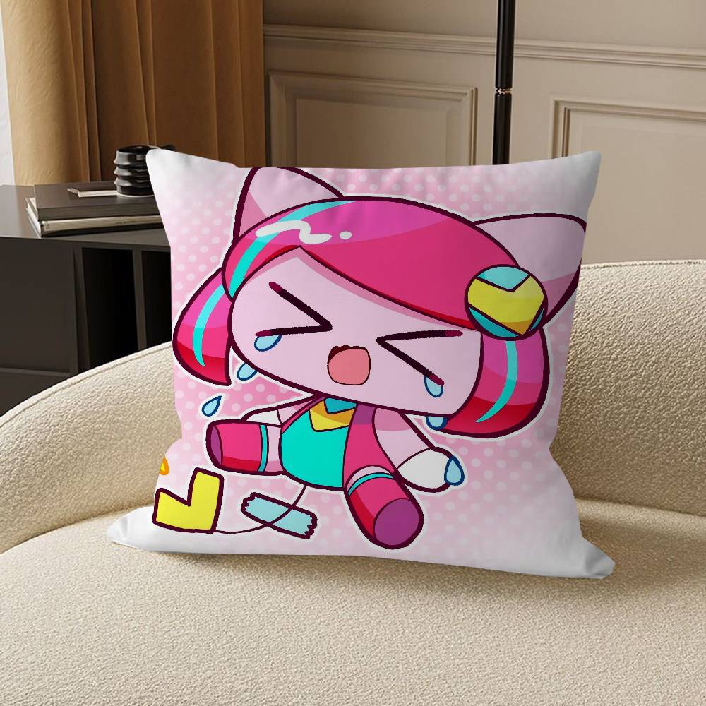 Poyoroid Kissenbezüge Cartoon Sofa Dekorative Zuhause Doppelseitiger Druck Kurzplüsch Niedlicher Kissenbezug