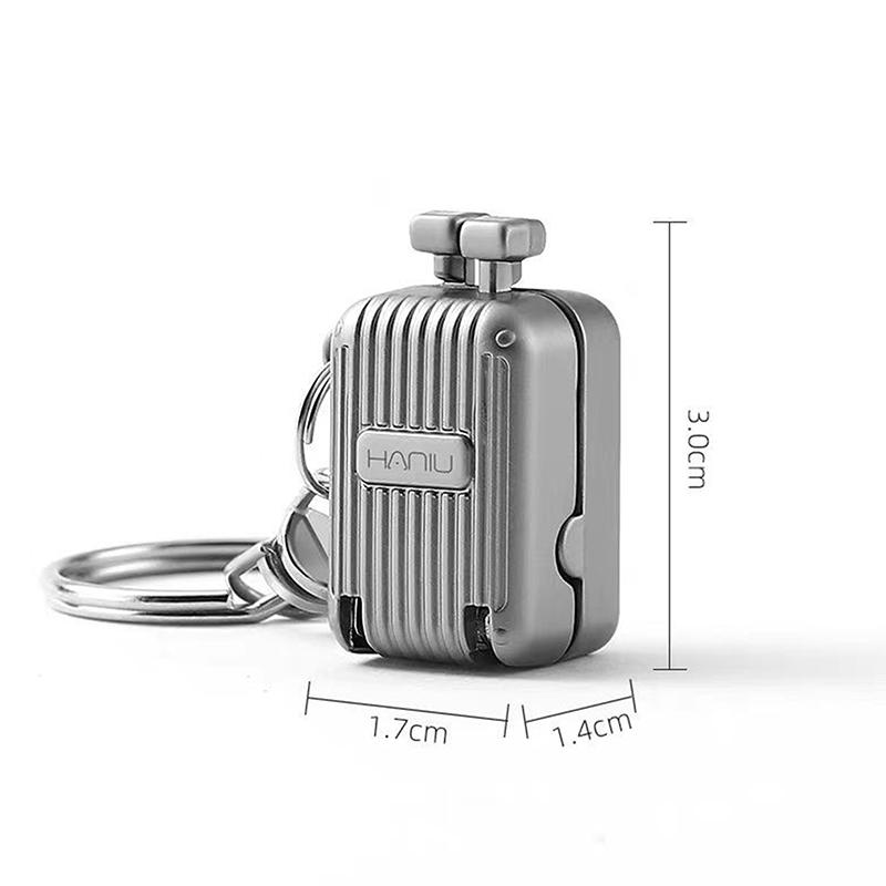 Exquisite Luggage Keychain Foldable Nail Cutter Stainless Steel Nail Clippers Rotary Toenail Fingernail Manicure Trimmer