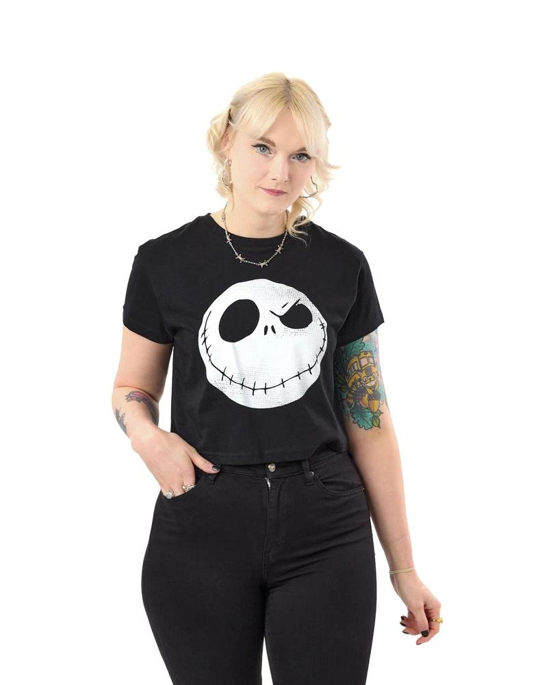 Cropped Short Sleeved TShirt womens Black Official Merch M