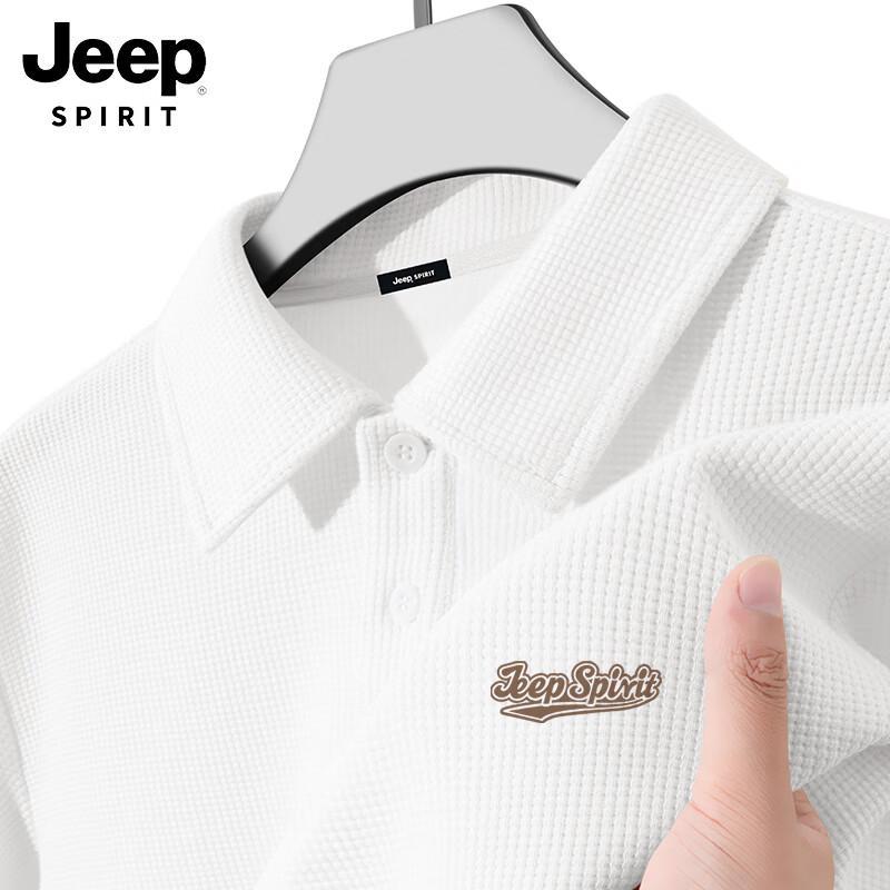JEEP SPIRIT Men s 2026 Summer Waffle Polo Shirt 3XL