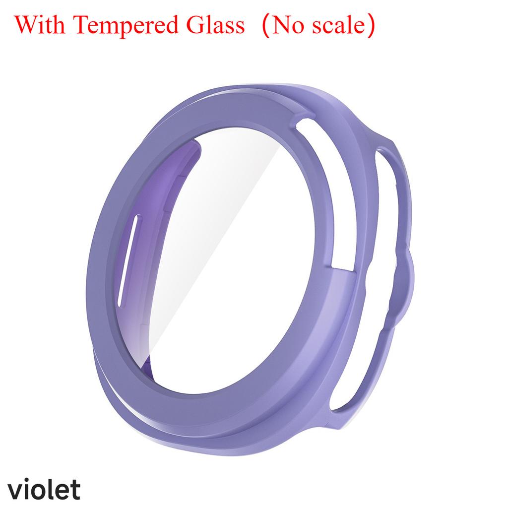 Protector Case For Samsung Galaxy Watch 8 Classic PC Hollowed Cover Protective Bumper Shell Tempered Glass Screen Accessories