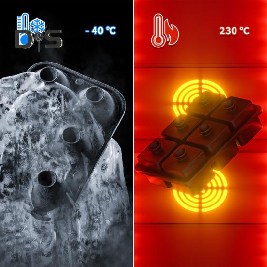 Large Ice Cube Tray Sphere Ice Cube Mold Slow Melting 6 Cavity Ice Cubes Maker for Cocktails Whiskey