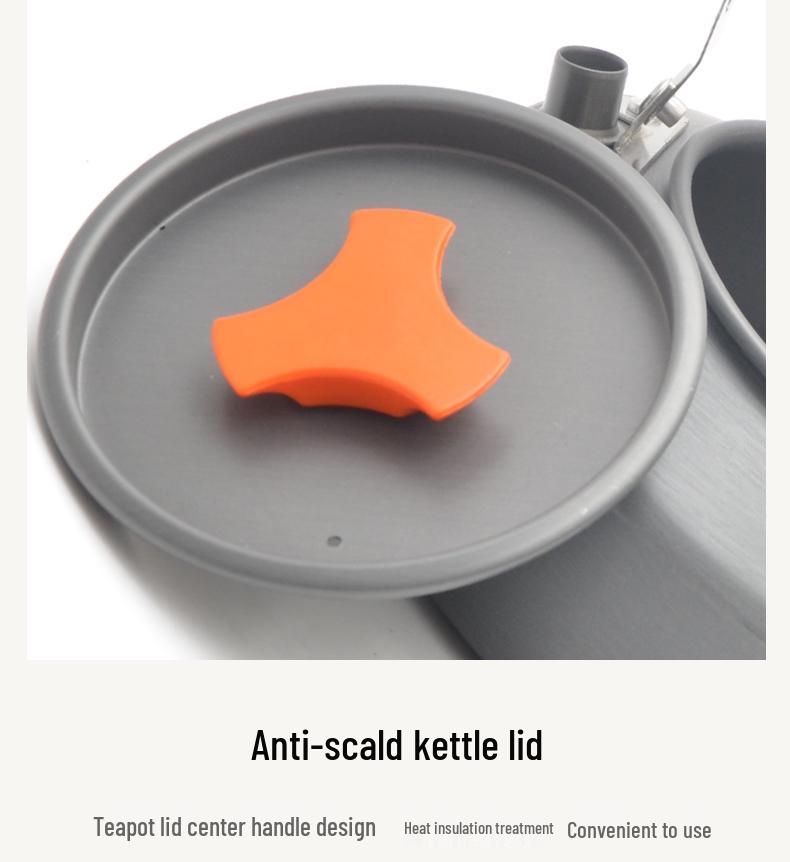Large Capacity Portable Camping Kettle and Teapot for Outdoors