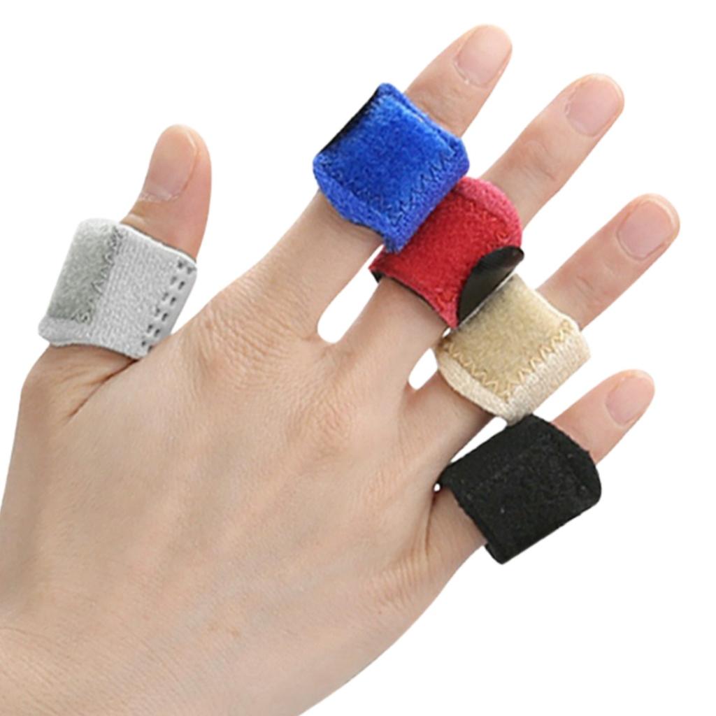5Pcs Adjustable Finger Splint Brace With Aluminum Strip Support For Trigger Finger Pain Relief And Protection