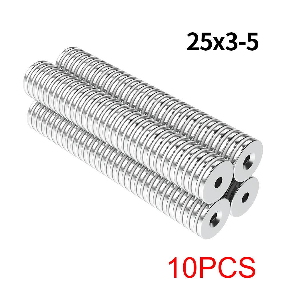 Super Strong Neodymium Magnet N35 NdfeB Permanent Magnetic imanes Round With Holes Powerful Magnets Refrigerator Magnet