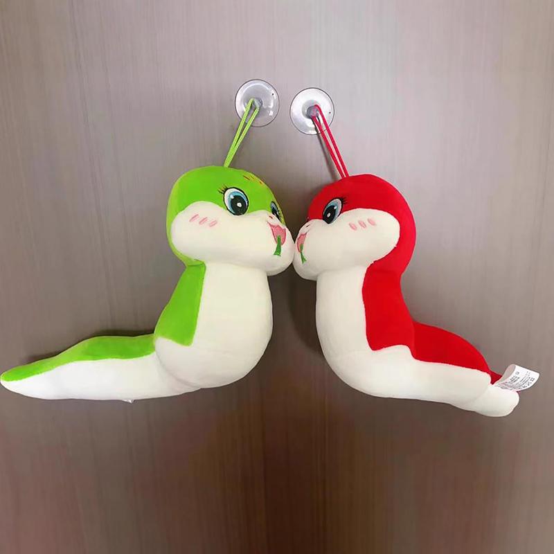 Portachiavi Ciondolo Peluche Serpente Zodiacale Carino da 30 cm Bambola Imbottita Mascotte Portafortuna Regali Per Bambini Decorazione Anno Cinese