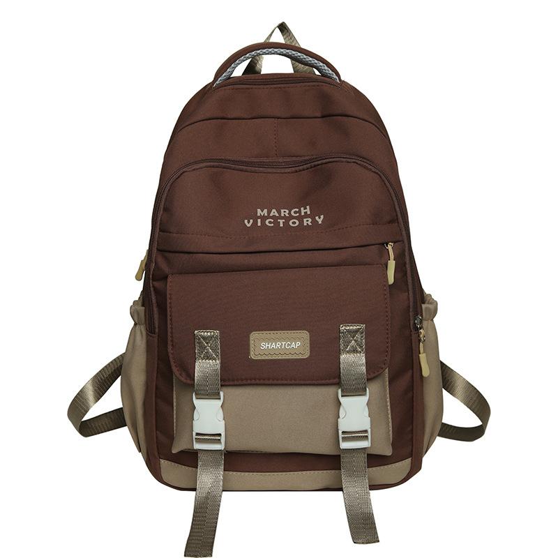 

Шкільний рюкзак для молодших школярів третього-шостого класу великої місткості рюкзак для старшокласників для хлопчиків і дівчаток коричневий