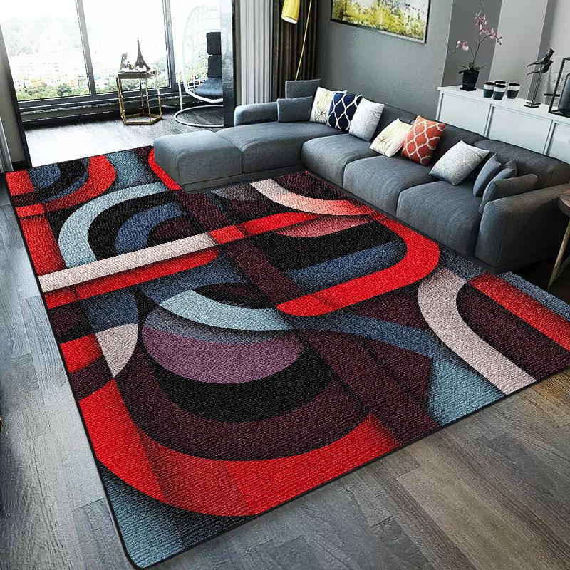 Colorful Fashion Carpet Living Room Non-slip Soft Carpets Children Bedroom Decoration Home Rugs Large Room Decor Kitchen Mat