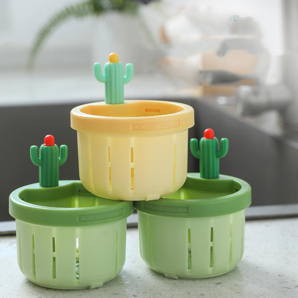 Kaktusmuster Küchenspülen-Sieb Multifunktionaler Abfallsammler ABS Abtropfkorb Innovativer Kaktus Spülenfilter