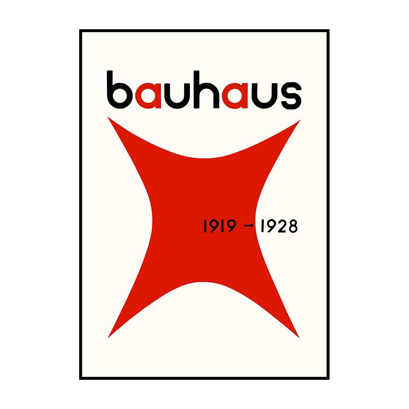Bauhaus Exhibition Poster Minimalist Interior Canvas Painting Vintage Modern Print Wall Art Picture for Room Home Decoration