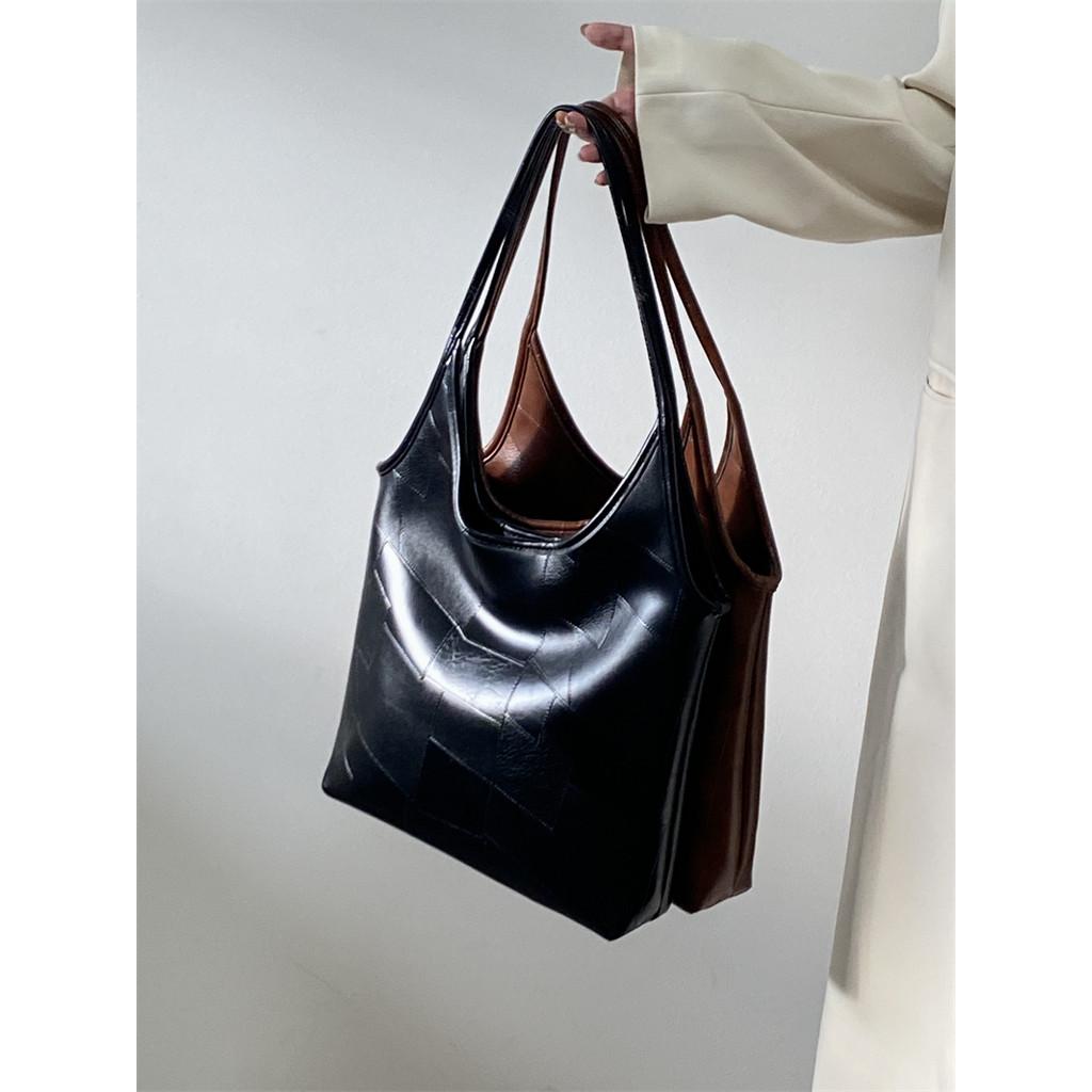 Ielgy Female Bag Korean Version Autumn Winter Large Capacity High-End Commuter Portable Tote Bag