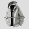 Men's Loose Fit Hooded Outdoor Windbreaker Jacket