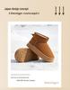 2026 Women's Winter Snow Boots: Non-Slip, Warm, Leather & Fur-Integrated, Thick Sole, Plus Velvet, Short Northeast Wool Slippers.