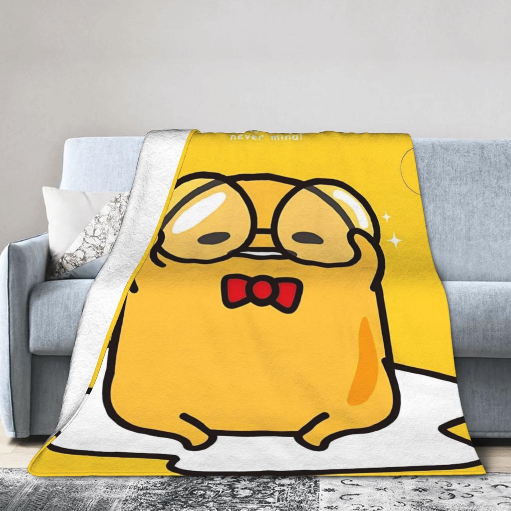 Lazy Egg Gudetama  Throw Blanket for Couch  Soft Cozy Plush Blanket 50x60 Inch Multi-size Bedspread for All Seasons