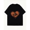 Oversized T Shirt White Be Kind Heart Print Graphic Tee For Casual Wear And Everyday Style