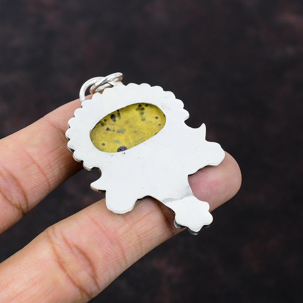 Stichtite Pendant Brand New Jewelry 925 Sterling Silver Pendant Real Gemstone Pendant Handmade Dragonfly Jewelry Gift For Her Decent Pendant