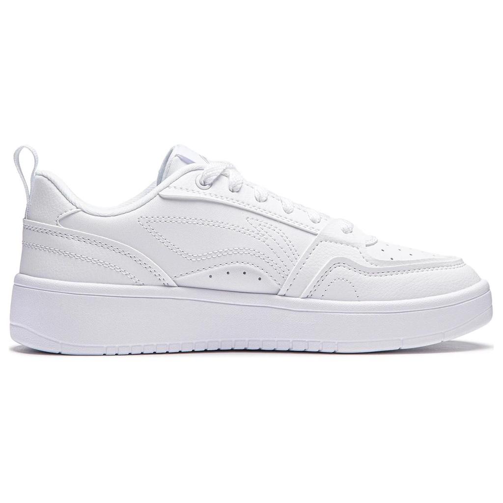 New LiNing Yuanbao V2 Anti Slip And Wear Resistant Height Increasing Low Top Skateboard Shoes Women's White AGCU248-1