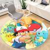 1pc Pokémon Chair Carpet for Office, Indoor Non Slip Washable Polyester Fiber Carpet,