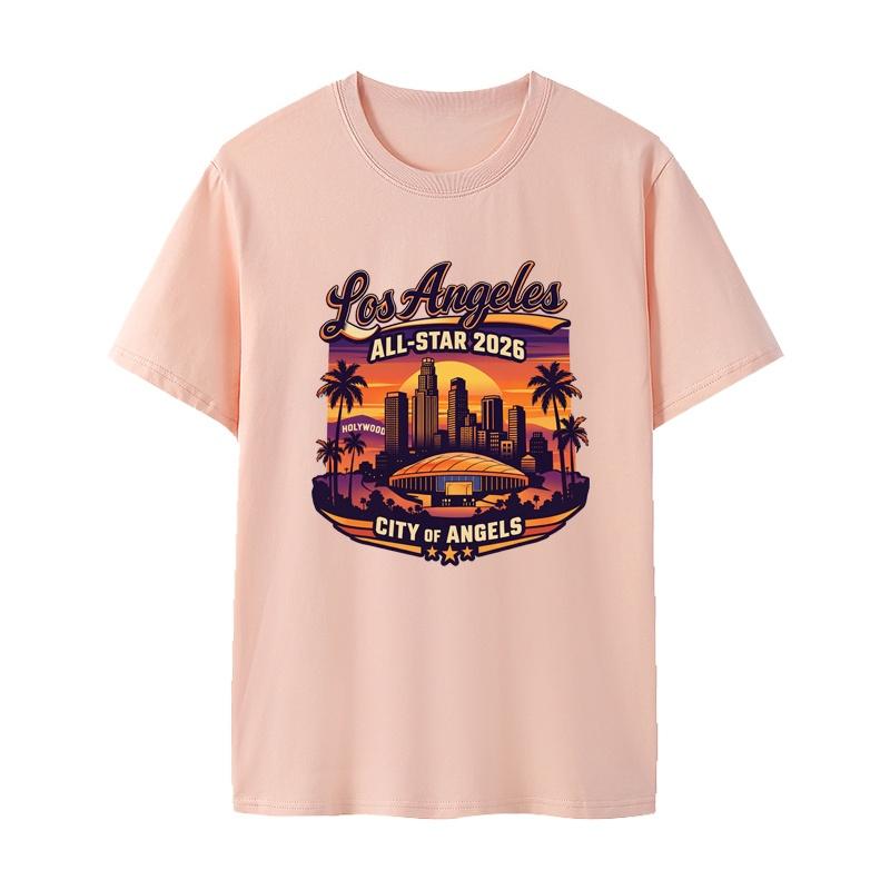 

2026 Unisexs Tshirt Memorial Los Angeles Game Short Sleeve TShirt Cotton Comfortable Breathable Youthful Style Unisex New Summer 2XL