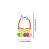 18pcs DIY Easter Bunny egg Decoration Photo Frames Paper Easter Party Decoration Photo Frames Spring Decor With Adhesive Tape