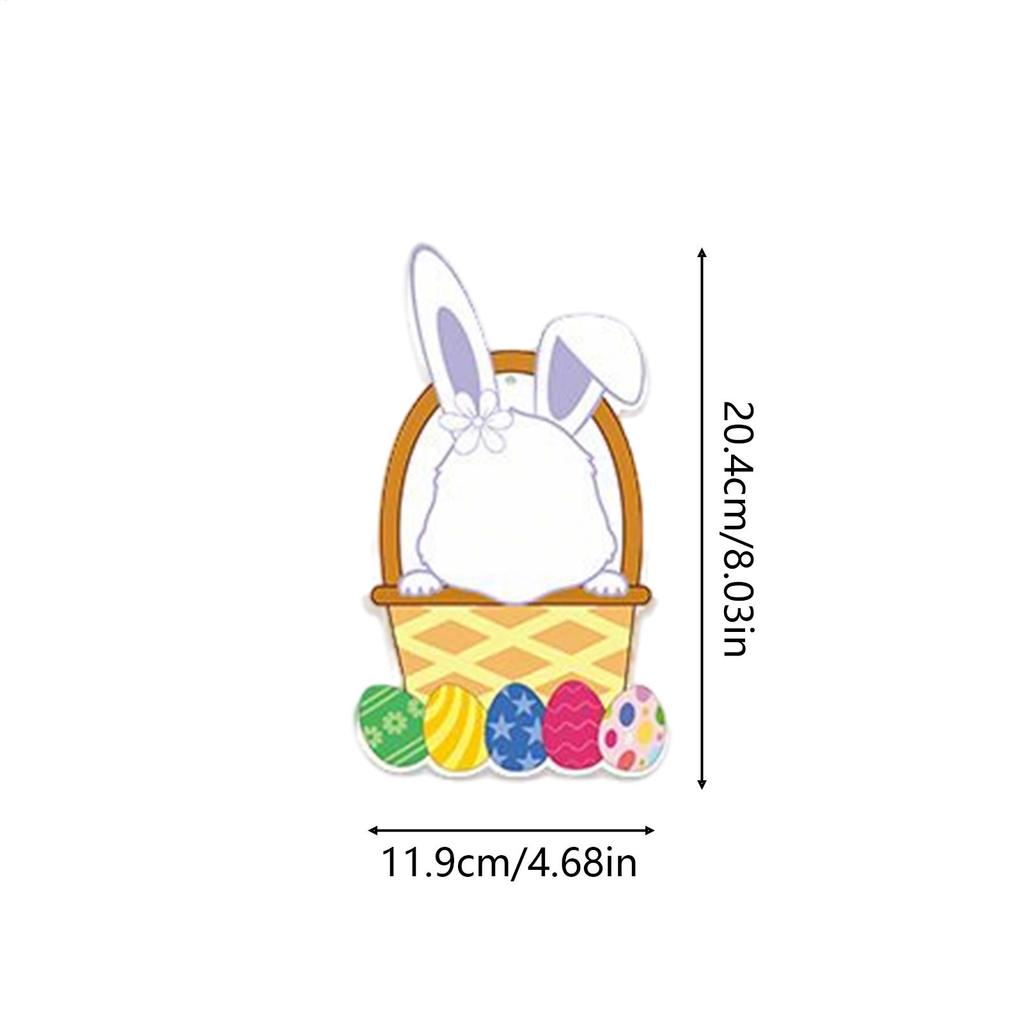 18pcs DIY Easter Bunny egg Decoration Photo Frames Paper Easter Party Decoration Photo Frames Spring Decor With Adhesive Tape