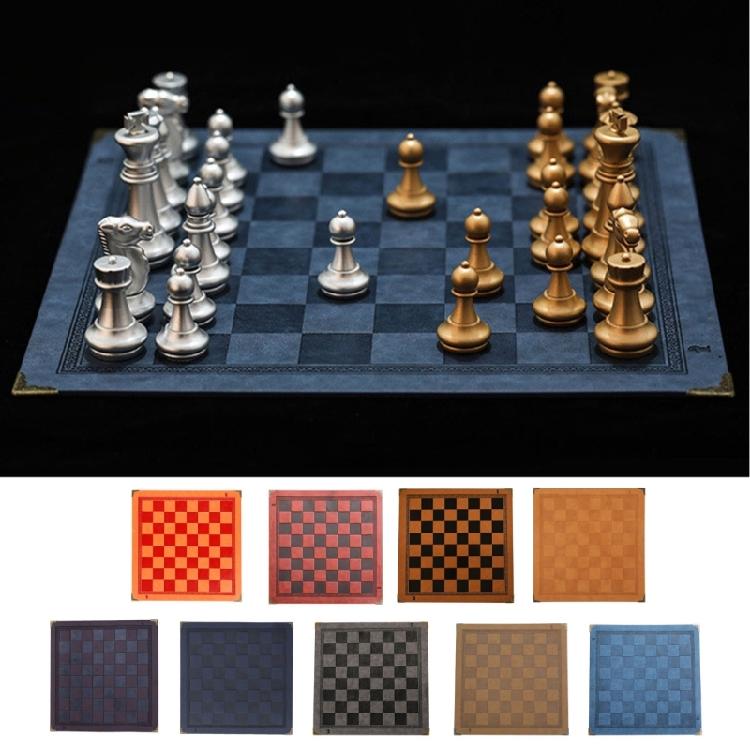 Scacchiera Arrotolabile con Design a Rilievo Scacchiera Portatile in Pelle PU Dimensioni del Gioco