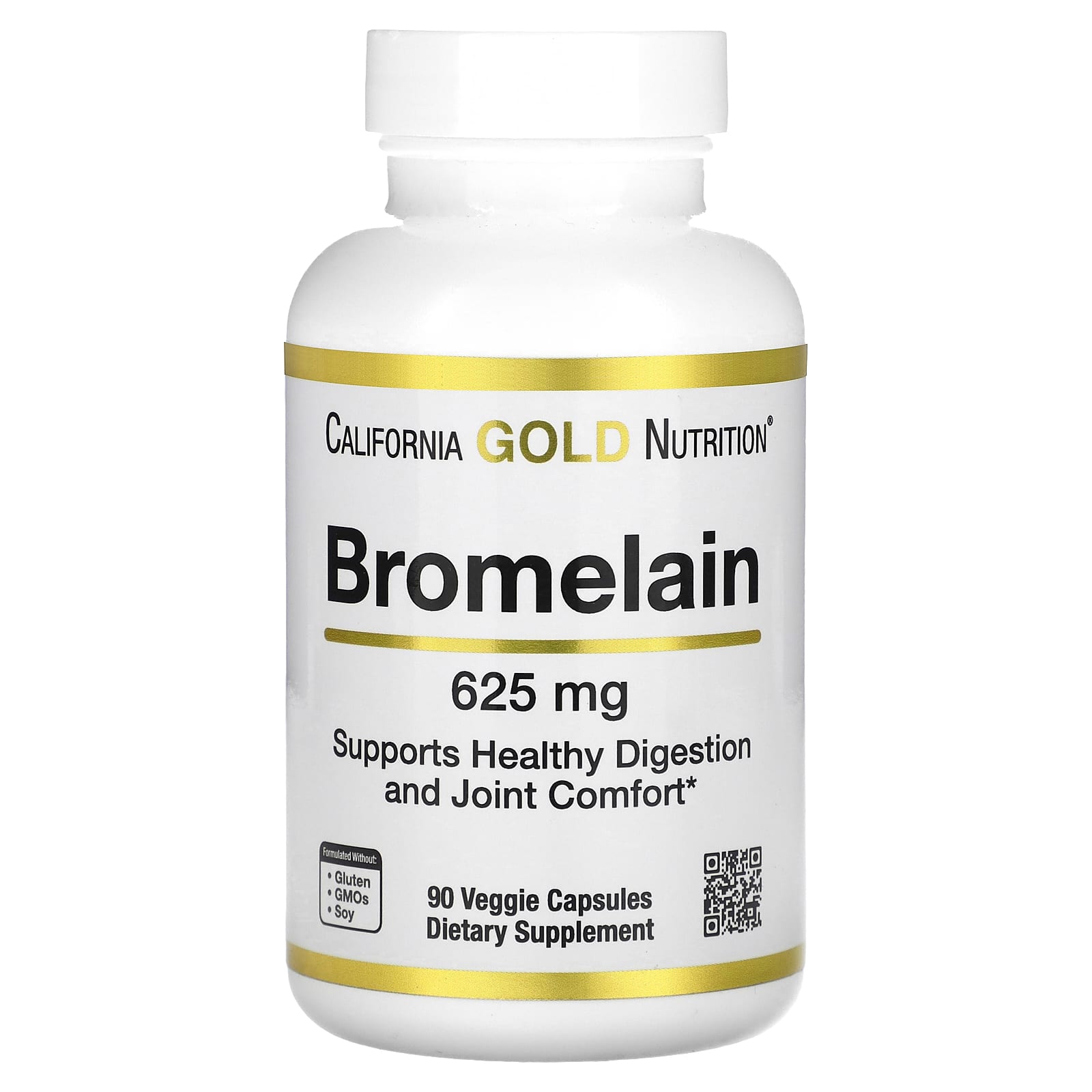 

Bromelain, 625Mg, 90 Veggie Caps