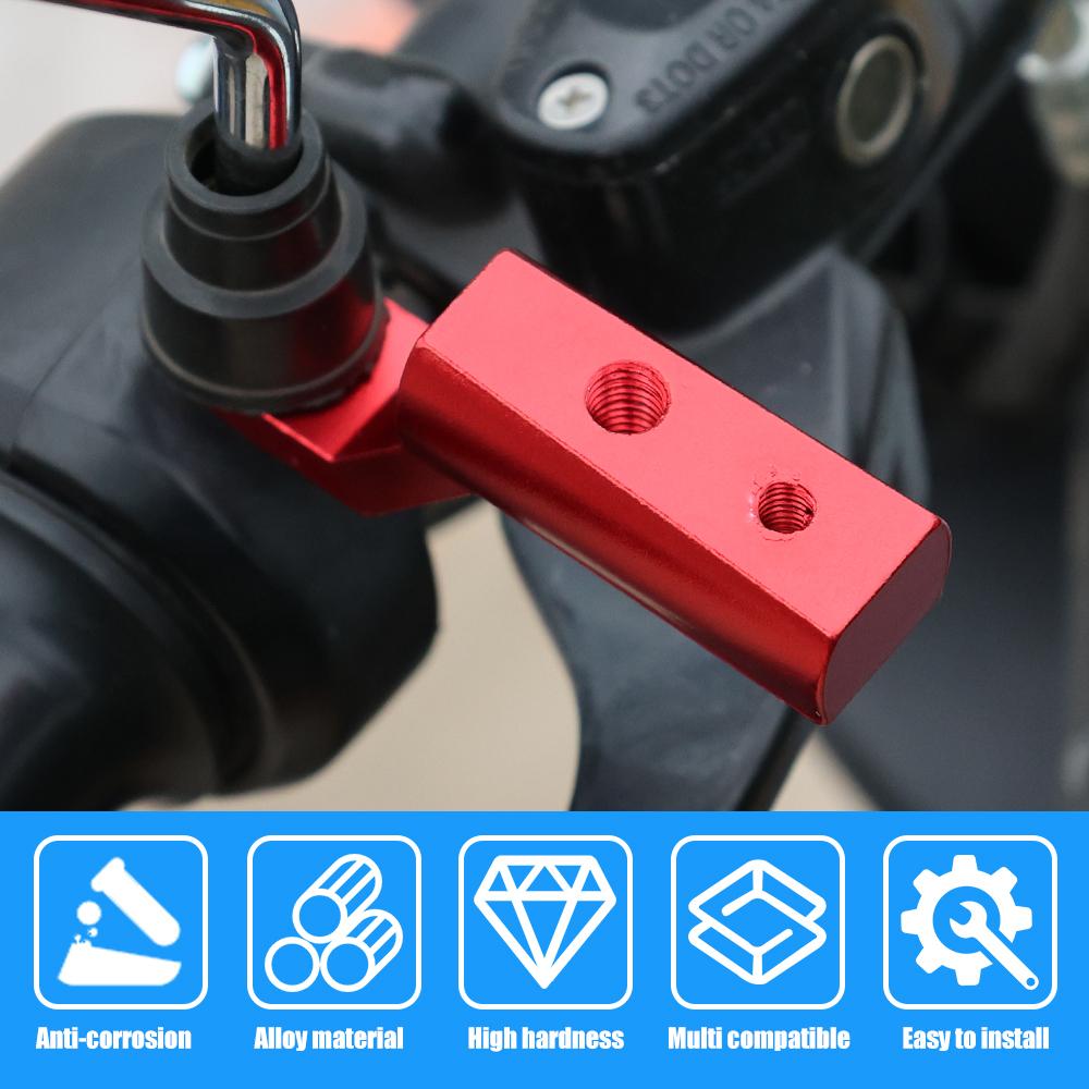 Motorcycle Rearview Mirror Expander Bracket High Quality Universal Adapter Holder Mount Aluminum Alloy Motorbike Accessories