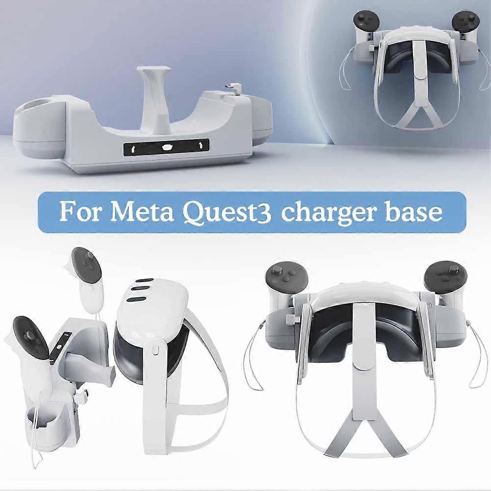 For Meta Quest3 VR Helmet Charger Base,Wall Mount Contact Charging
