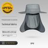 Men's UV Protection Wide Brim Waterproof Sun Hat for Fishing, Hiking, and Outdoor Activities