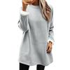 Women's Fashion Casual Home Plush Color Round Neck Sweatshirt
