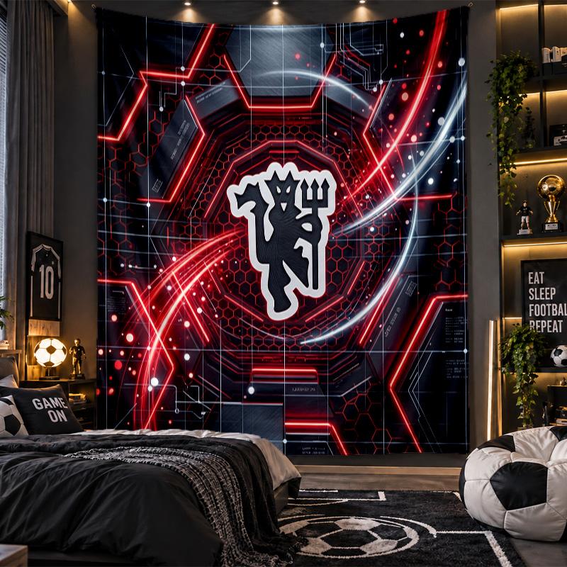 Wandbehang Tapisserie Manchester United Drucktuch für Wohnzimmer Schlafzimmer Heimdekoration