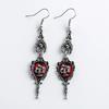 New Dark Vintage Gothic Collection Earrings Sacred Heart Goth Halloween Earrings for Women Red Oil Drop Gothic Punk Accessories