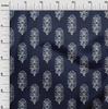 oneOone Cotton Flex Fabric Leaves & Floral Block Print Fabric By The Yard 40 Inch