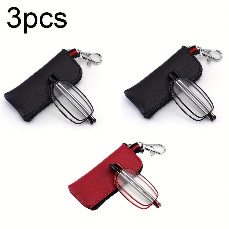 

Набор из 3 мужских и женских очков для чтения с дужками-антеннами, складные и портативные, с карманом на молнии 4