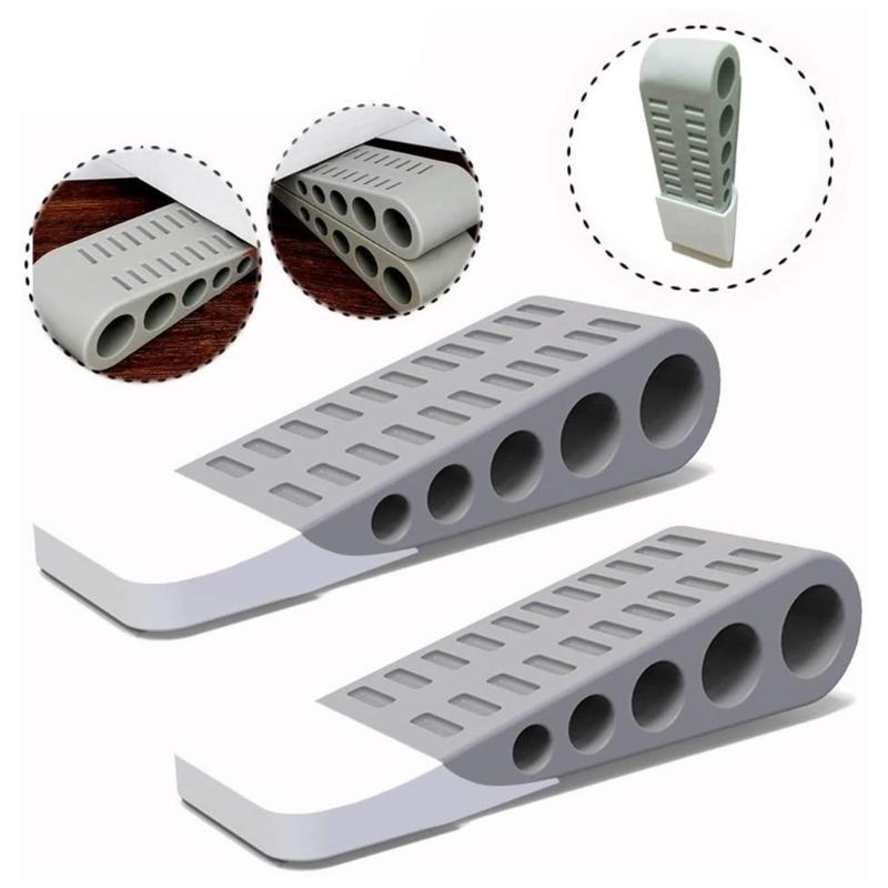 3Pcs Nonslip Door Stop Silicone Door Wedge Anticollision Door Stoppers Door Rear Retainers Block Wedge Doorstops