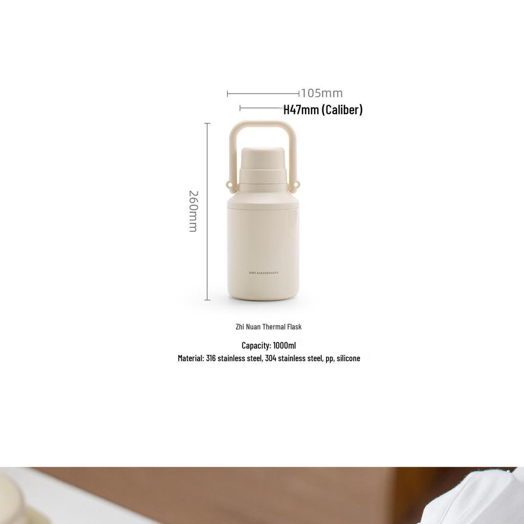 Mr. Nanshan Portable Large Capacity Stainless Steel Vacuum Insulated Hot Water Bottle Thermos Kettle