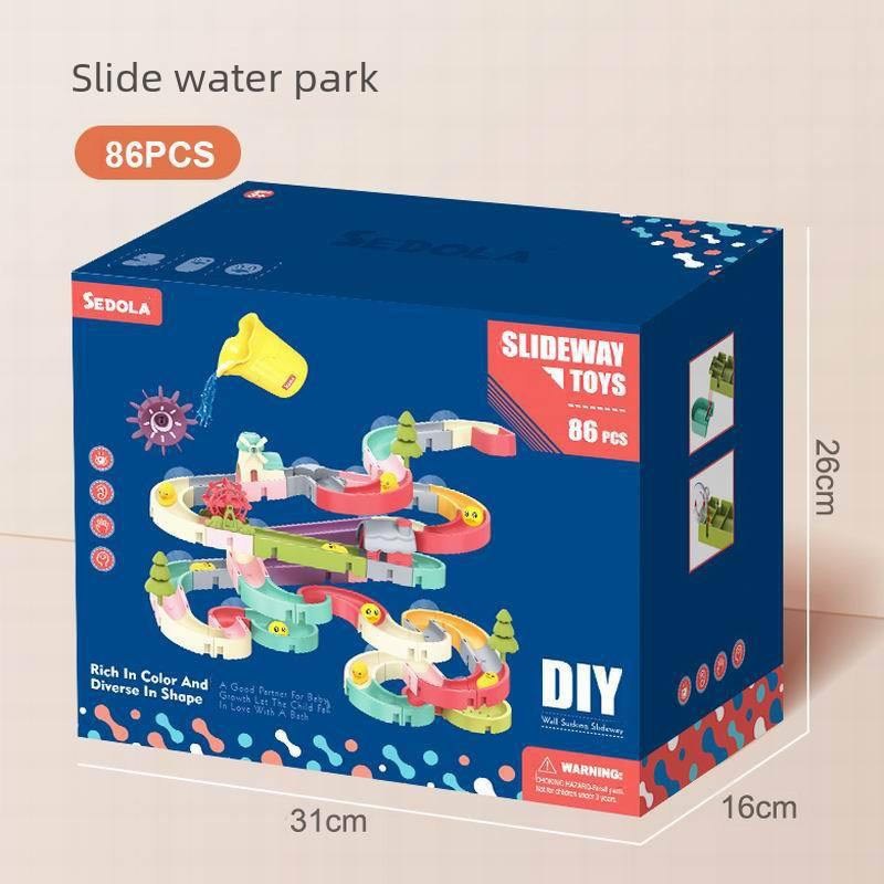 Childrens Bathroom Diy Bath Toys Track Assembly Smooth Enjoyable Bath Water Toys