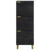 Highboard Black 40x33x110 Cm Particle Board