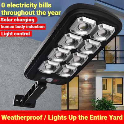 Outdoor Solar Motion Sensor Lights: Waterproof Solar Street Lights for Courtyards,Gardens,Streets ,Durable Solar-Powered Lighting for Outdoor Spaces