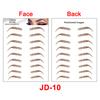 New Arrivals Water Transfer Girls Cosmetic Disposable Fake Temporary 4d Eye Brow Tattoo