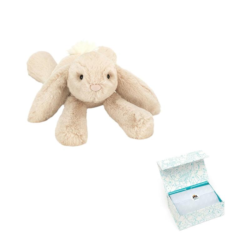 Jellycat Bonnie Rabbit Series Smudgy Rabbit Comfort Companion Doll Plush Doll 13cm High