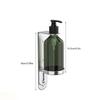 Plastic Manual Soap Dispenser Stainless Steel Pump Bottle Holder Wall Mounted Soap Dispenser  Hotel