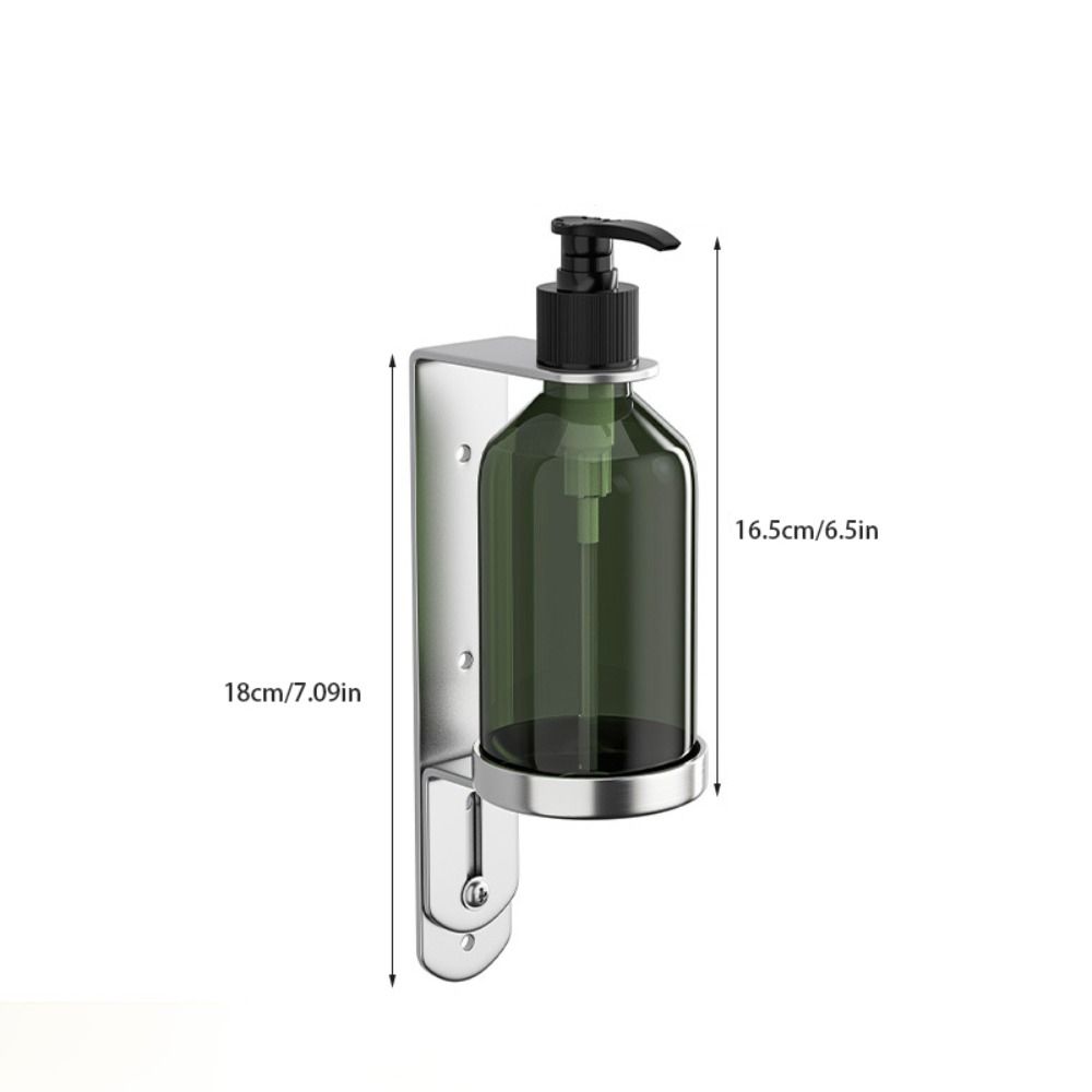 Plastic Manual Soap Dispenser Stainless Steel Pump Bottle Holder Wall Mounted Soap Dispenser  Hotel