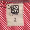 unused VAST222 19ss made in Japan Long sleeve mesh cardigan 2 red x gray Men's Used